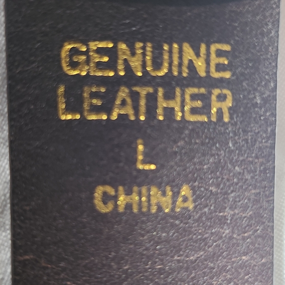 Genuine Leather Embroidered Belt Size L - Picture 8 of 14